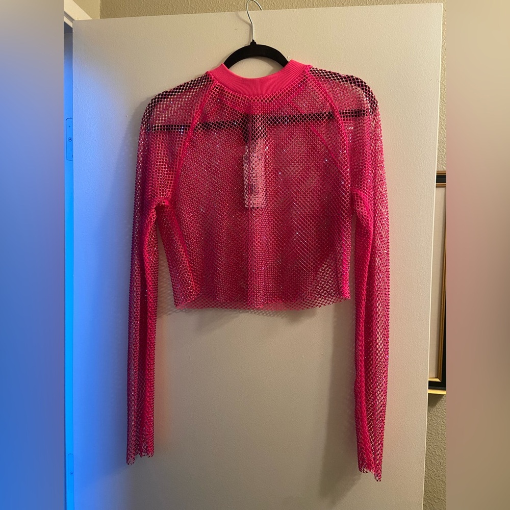 IVY PARK Crystal Mesh Top by adidas Originals.